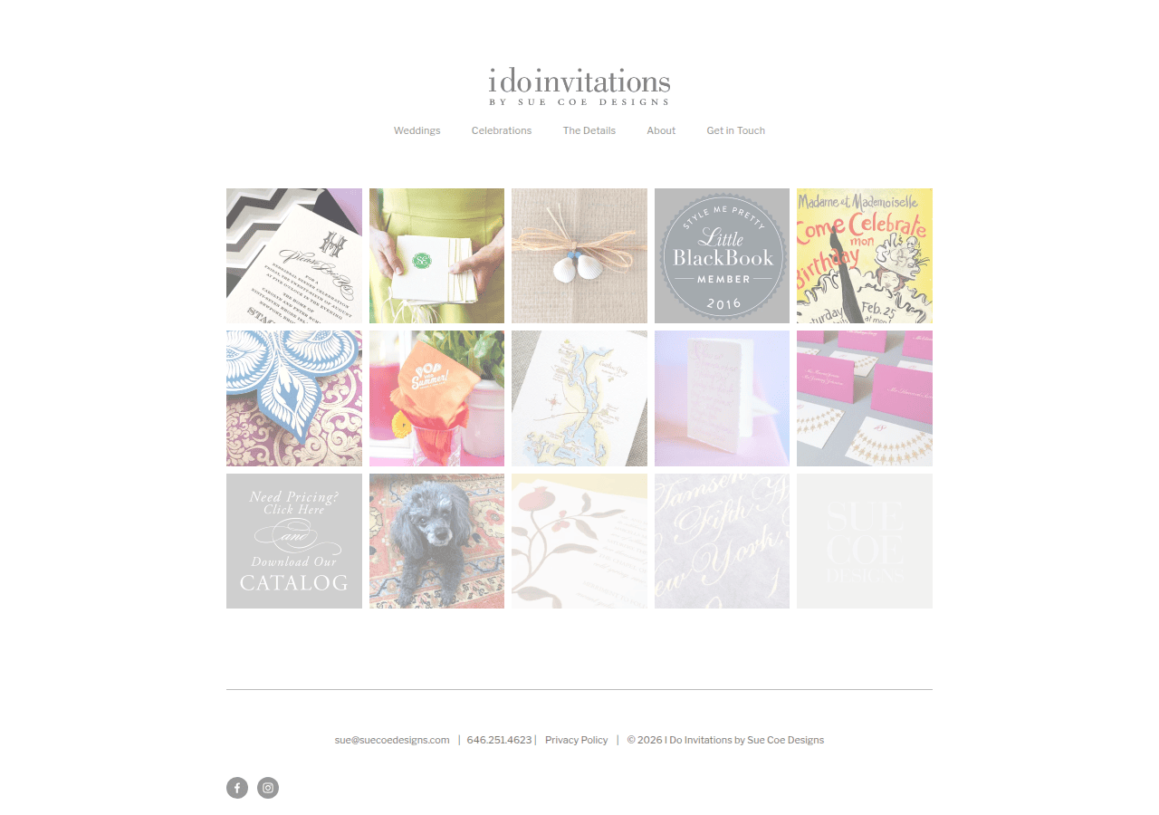 Screenshot of idoinvitations.com