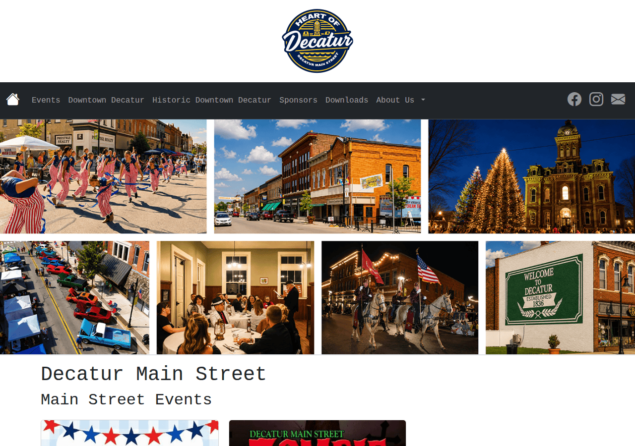 Screenshot of decaturmainstreet.org