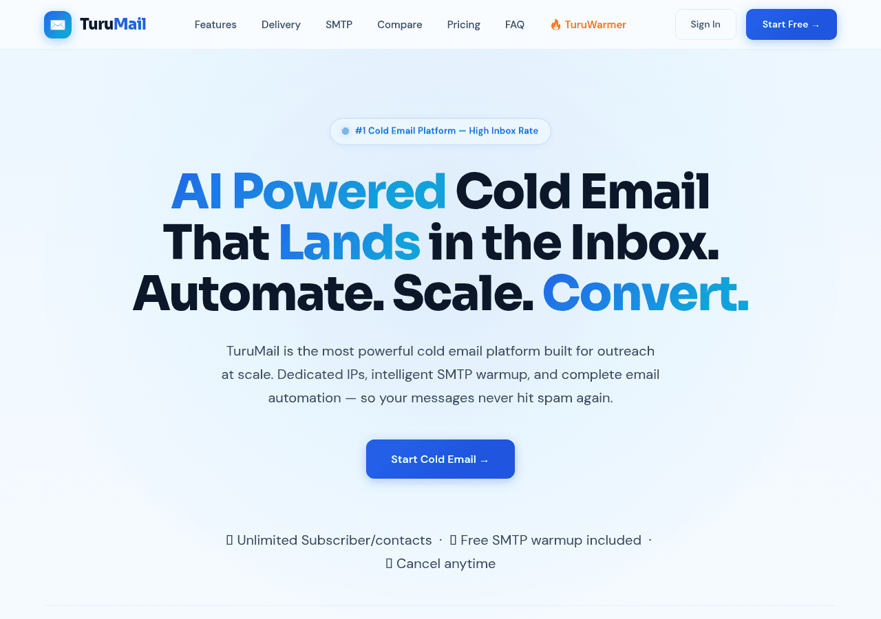 Screenshot of turumail.com