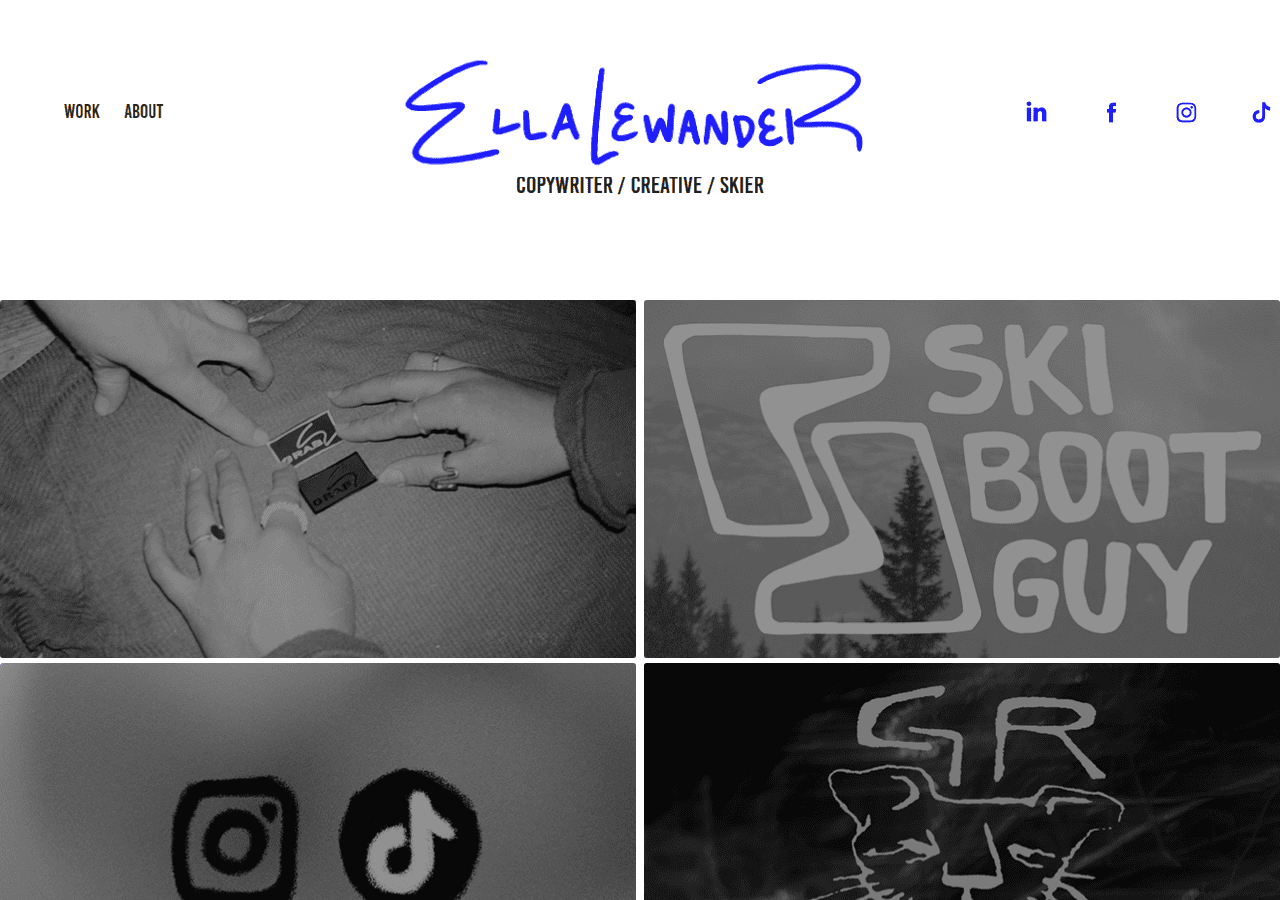 Screenshot of ellalewander.com