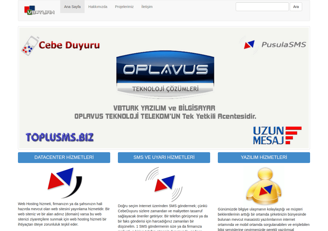 Screenshot of vbturk.com