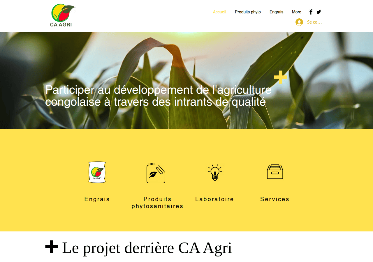 Screenshot of ca-agri.cg