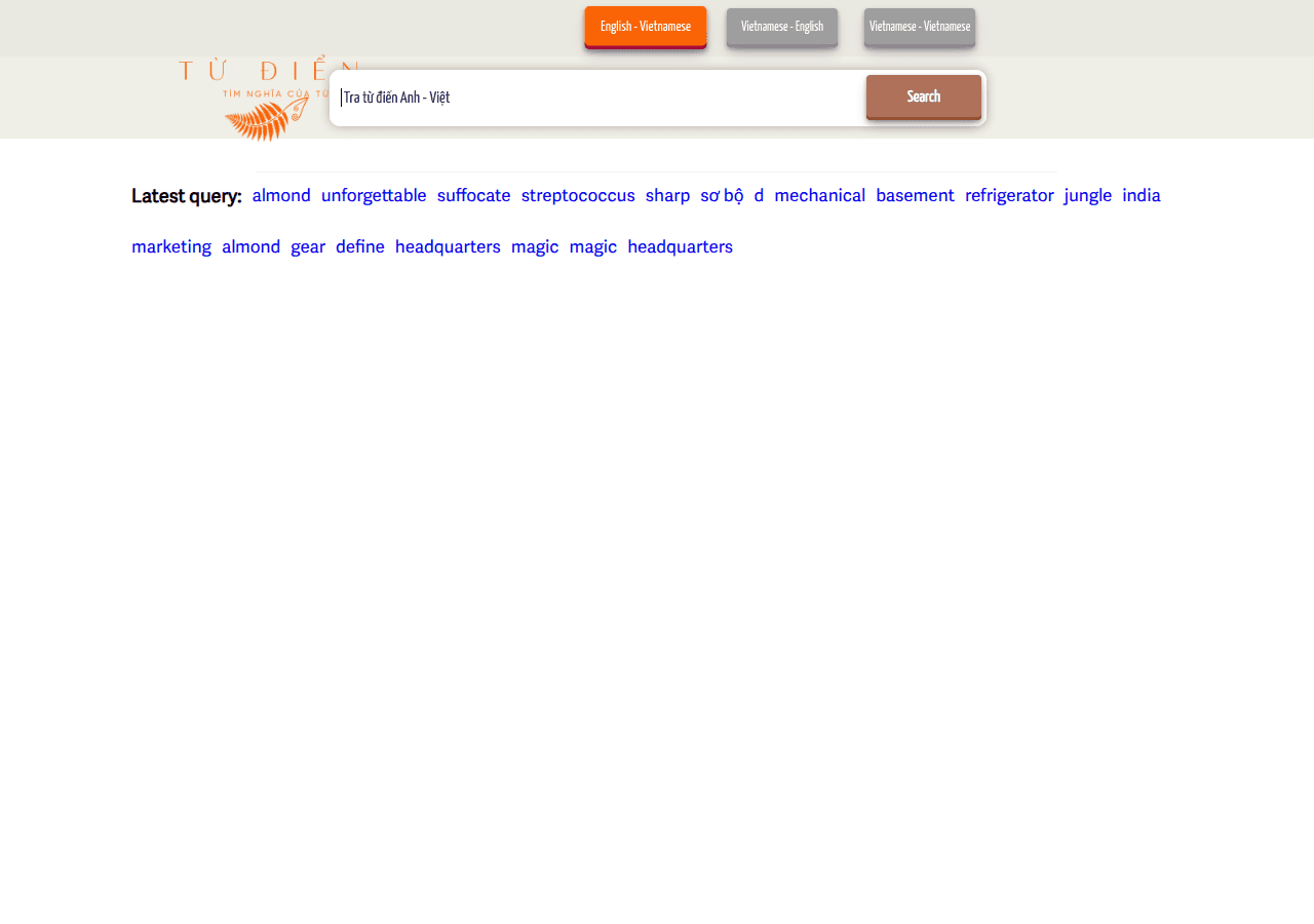 Screenshot of tudien.net