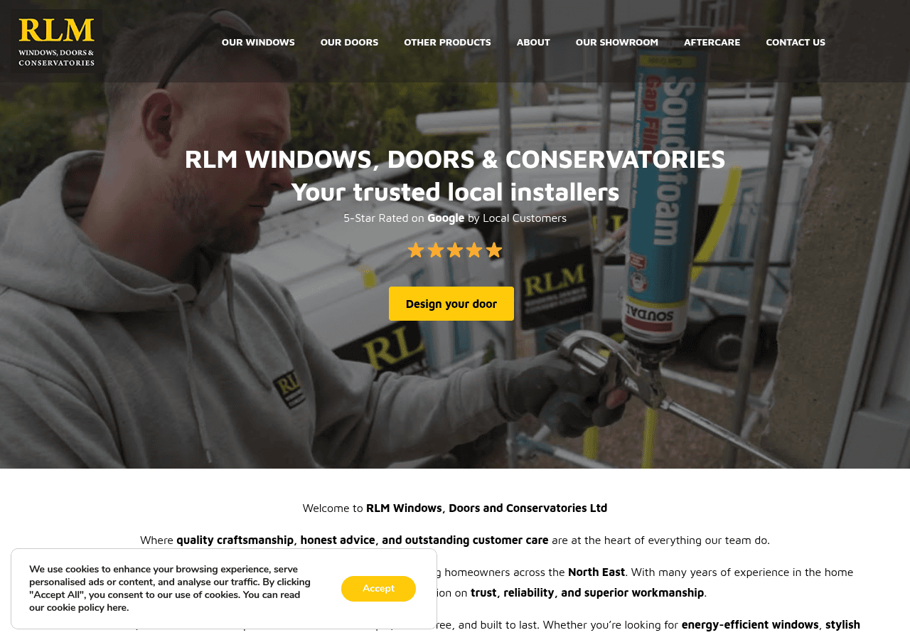 Screenshot of rlm-windows.co.uk