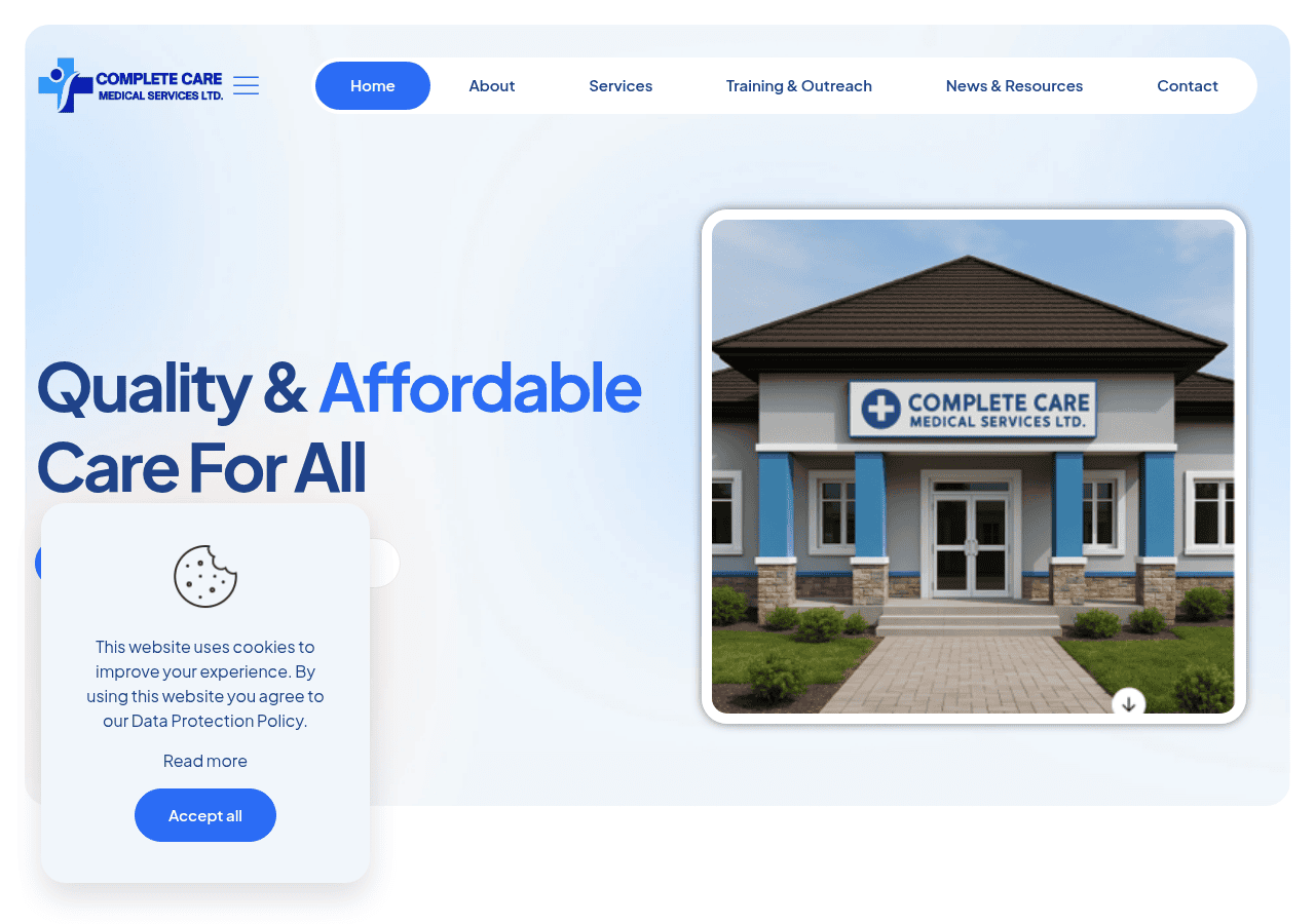 Screenshot of completecaremedng.com