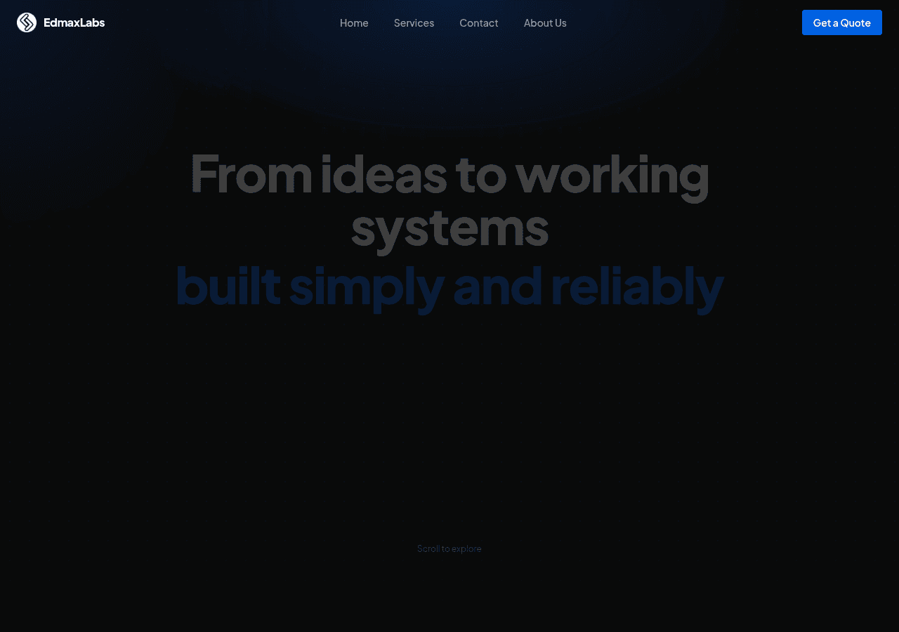 Screenshot of edmaxlabs.com