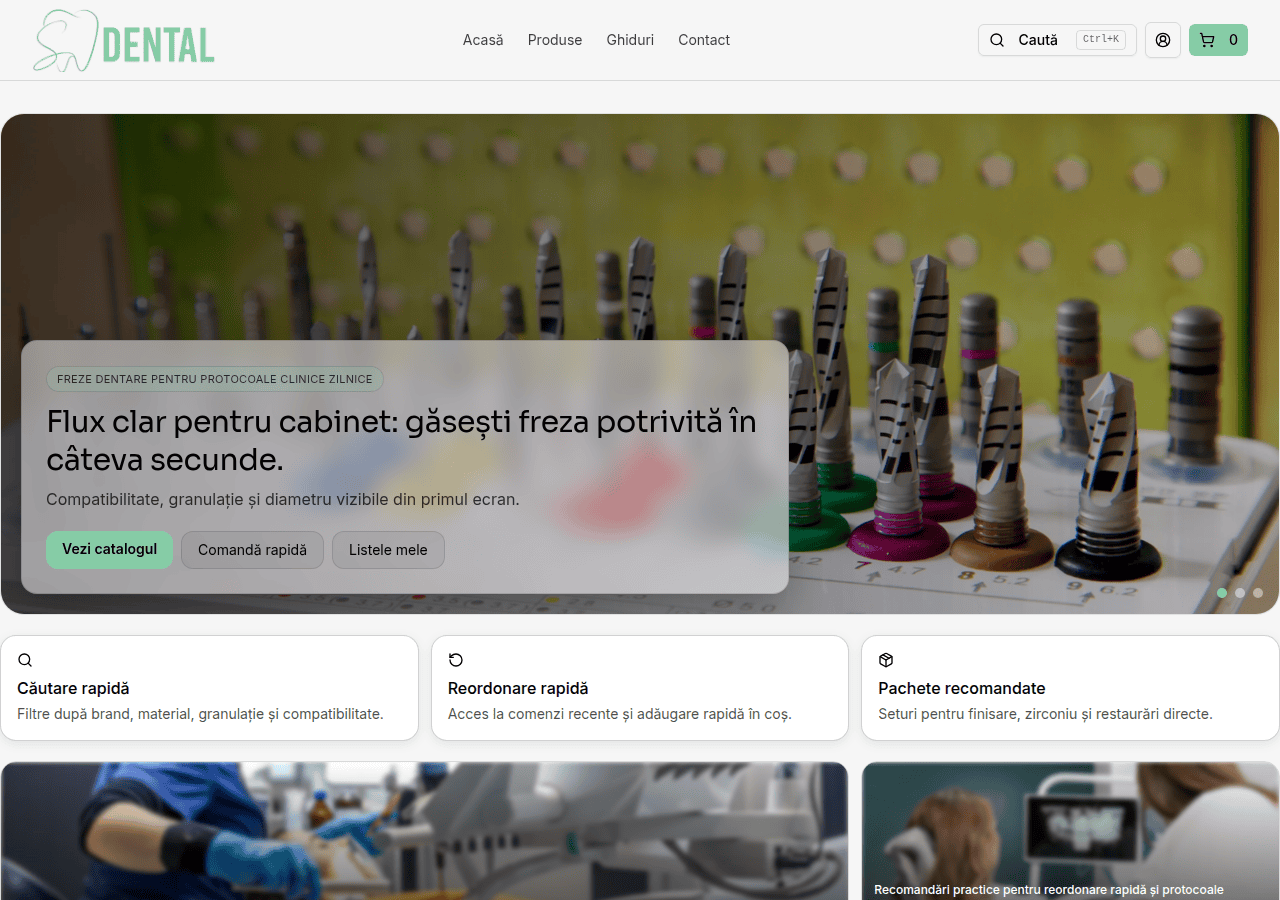 Screenshot of sebdental.ro
