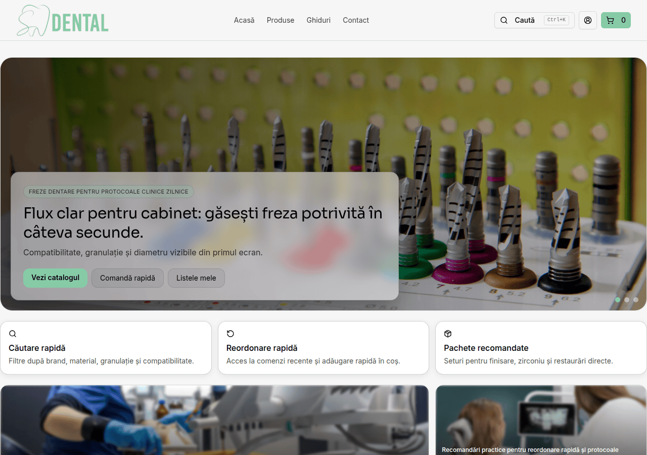 Screenshot of sebdentalstore.ro