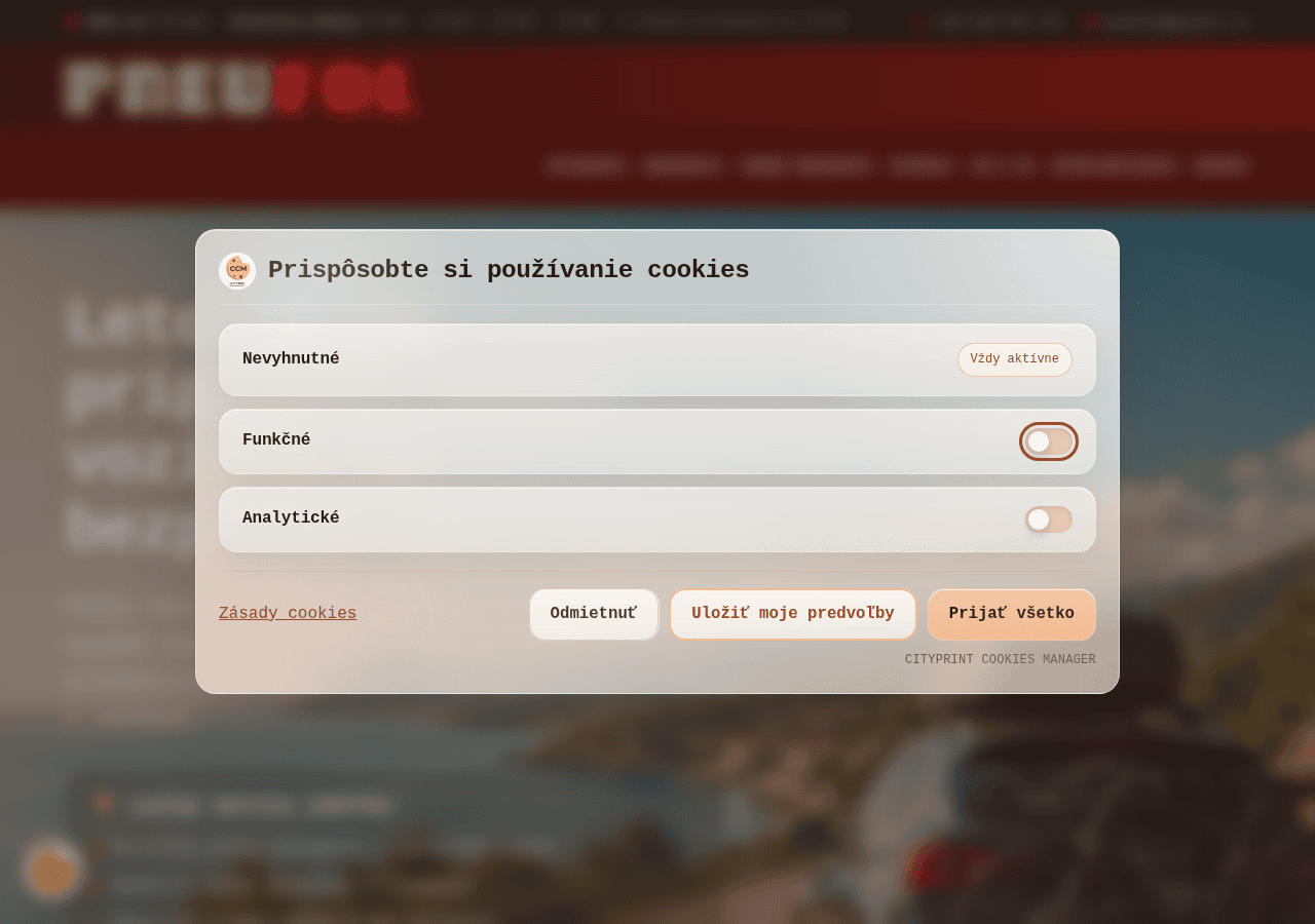 Screenshot of pneufol.sk