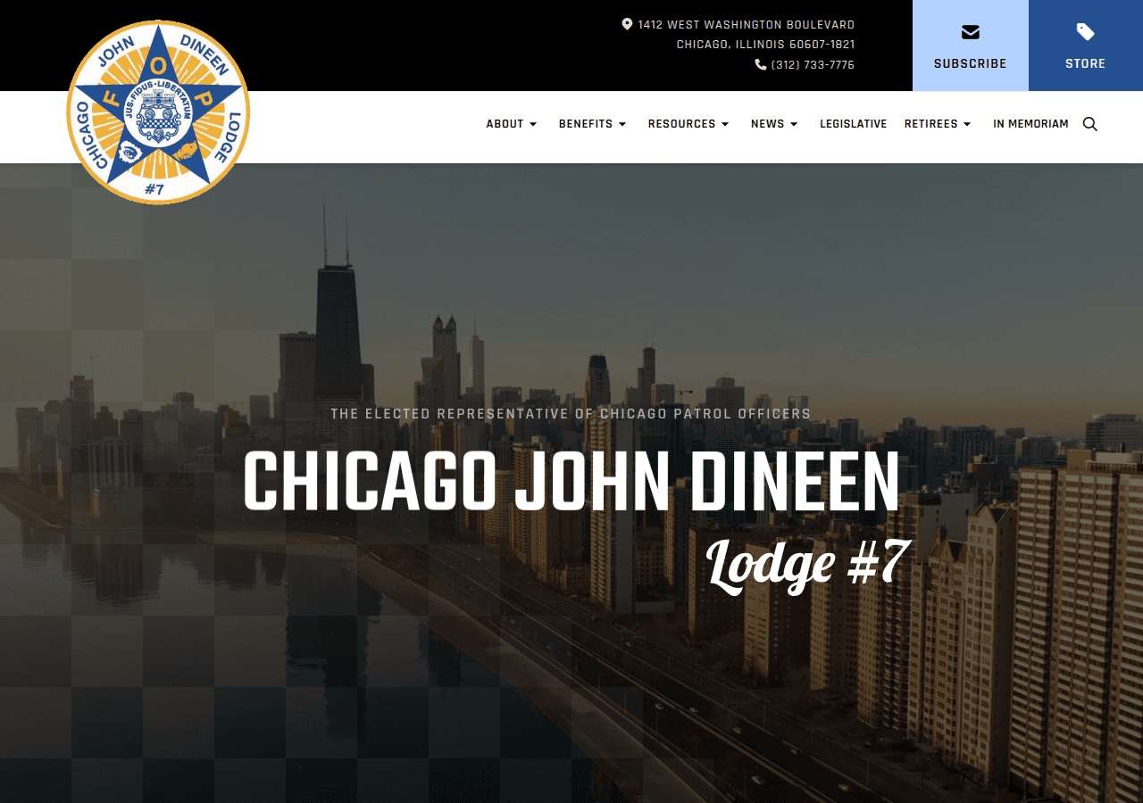 Screenshot of chicagofop.org