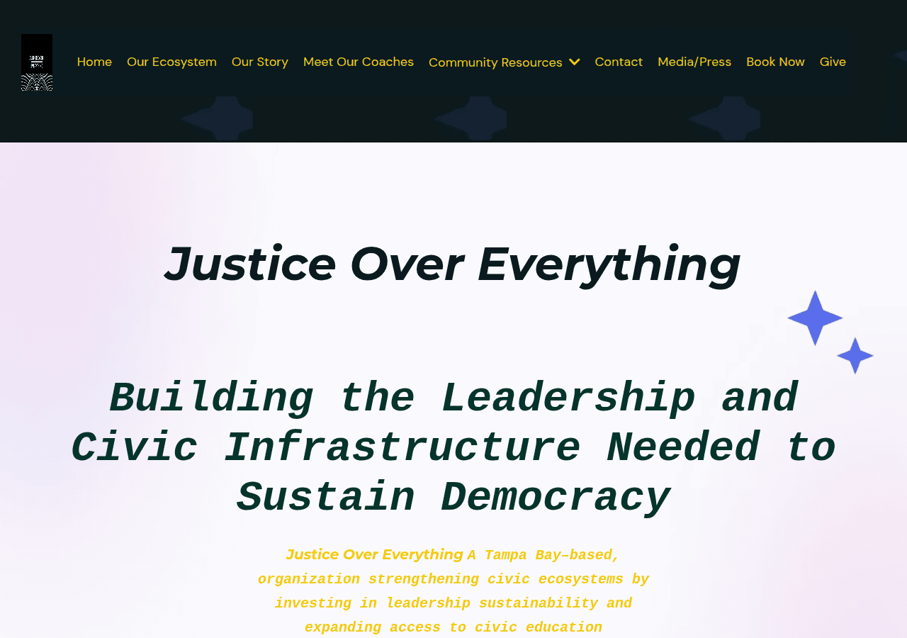 Screenshot of justiceovereverything.com