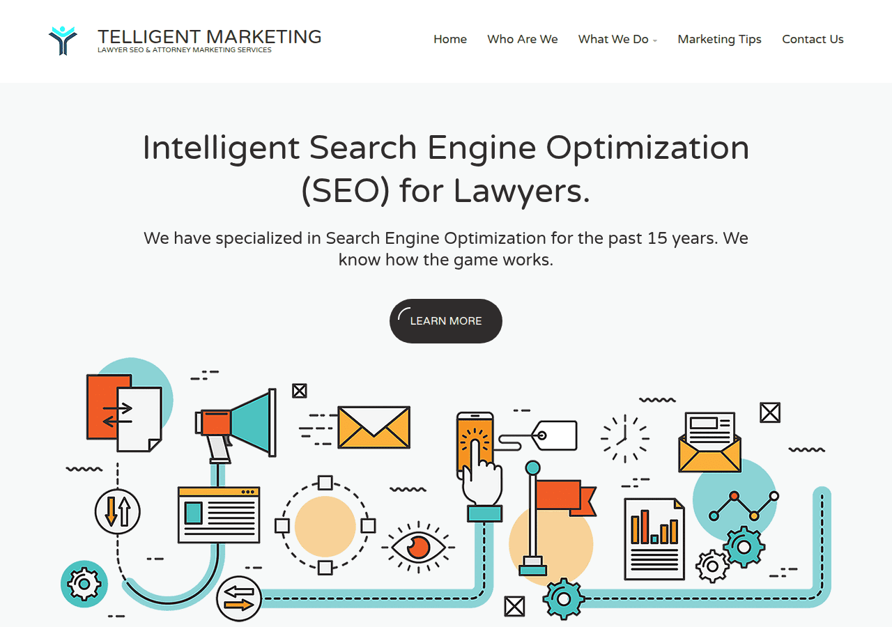 Screenshot of telligentmarketing.com