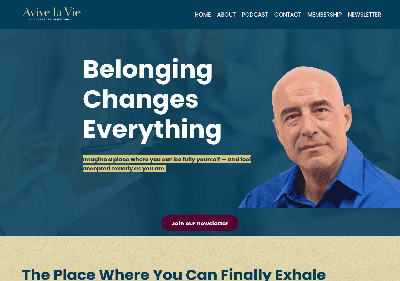 Screenshot of avivelavie.com