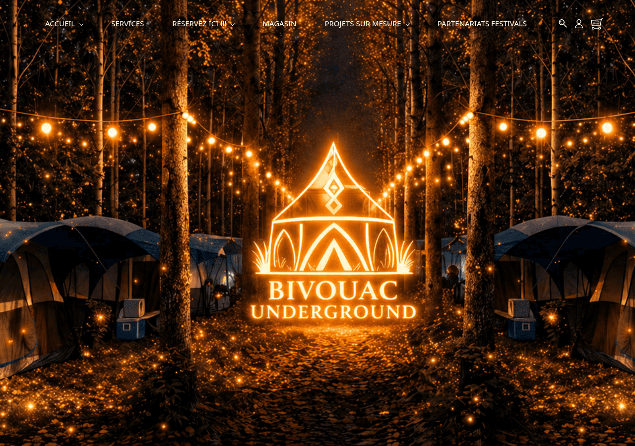 Screenshot of bivouacunderground.ca
