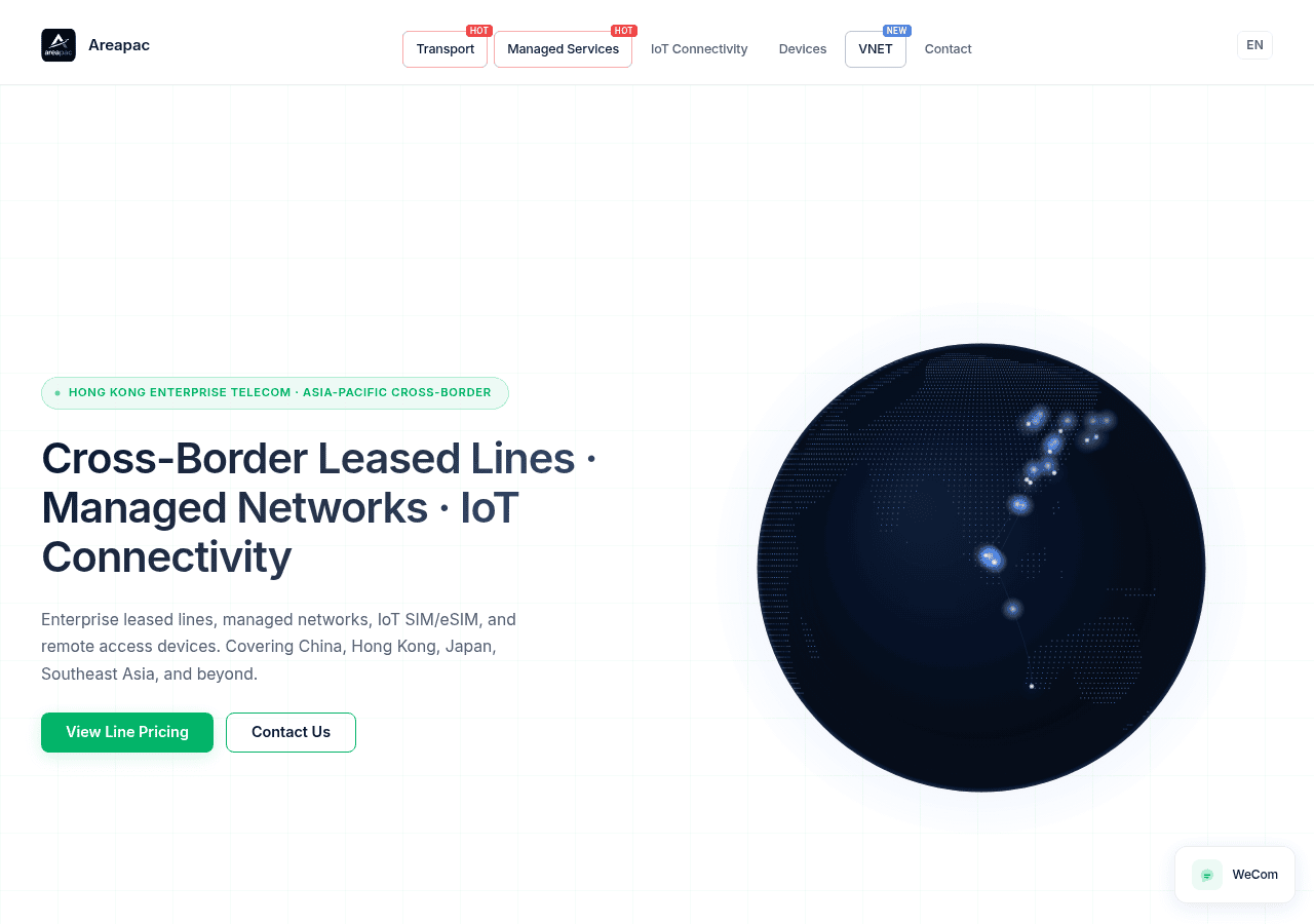 Screenshot of areapac.com