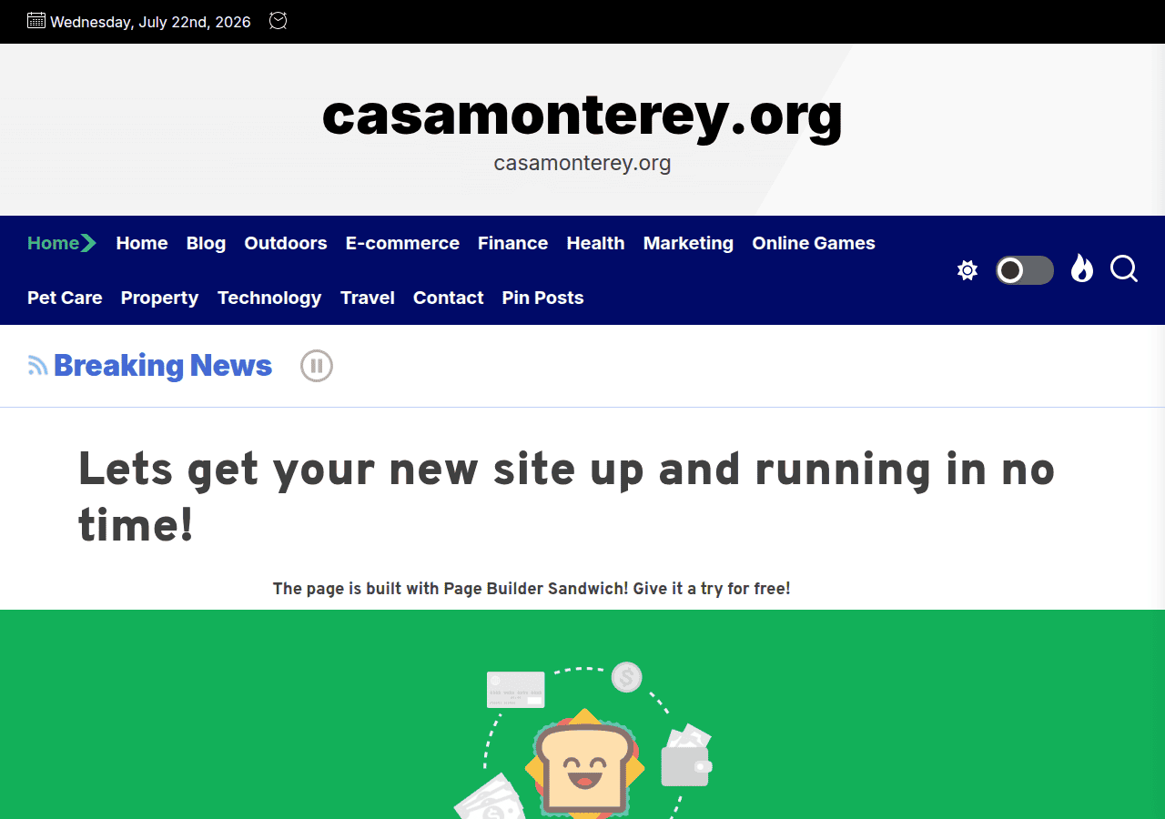 Screenshot of casamonterey.org