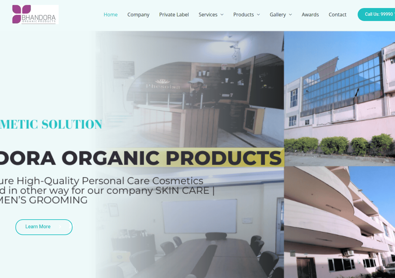 Screenshot of bhandoraorganicproducts.com