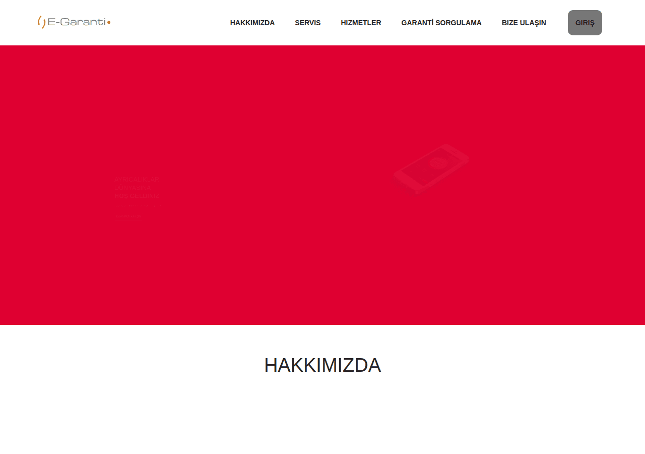 Screenshot of e-garanti.online