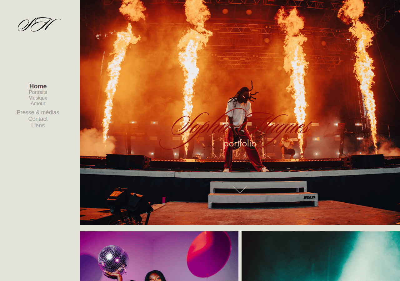 Screenshot of sophiehugues.fr