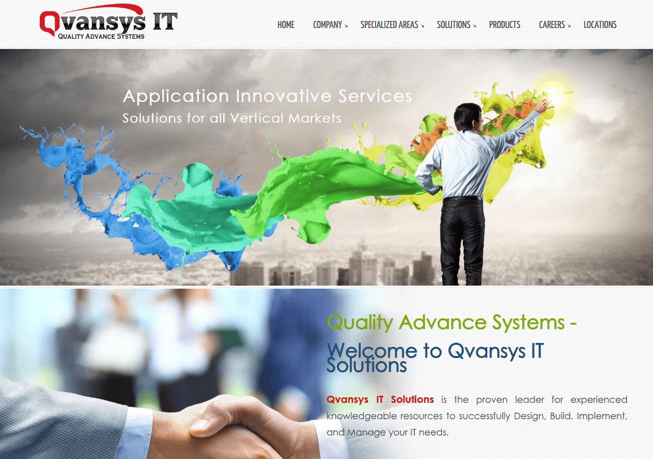 Screenshot of qvansys.com