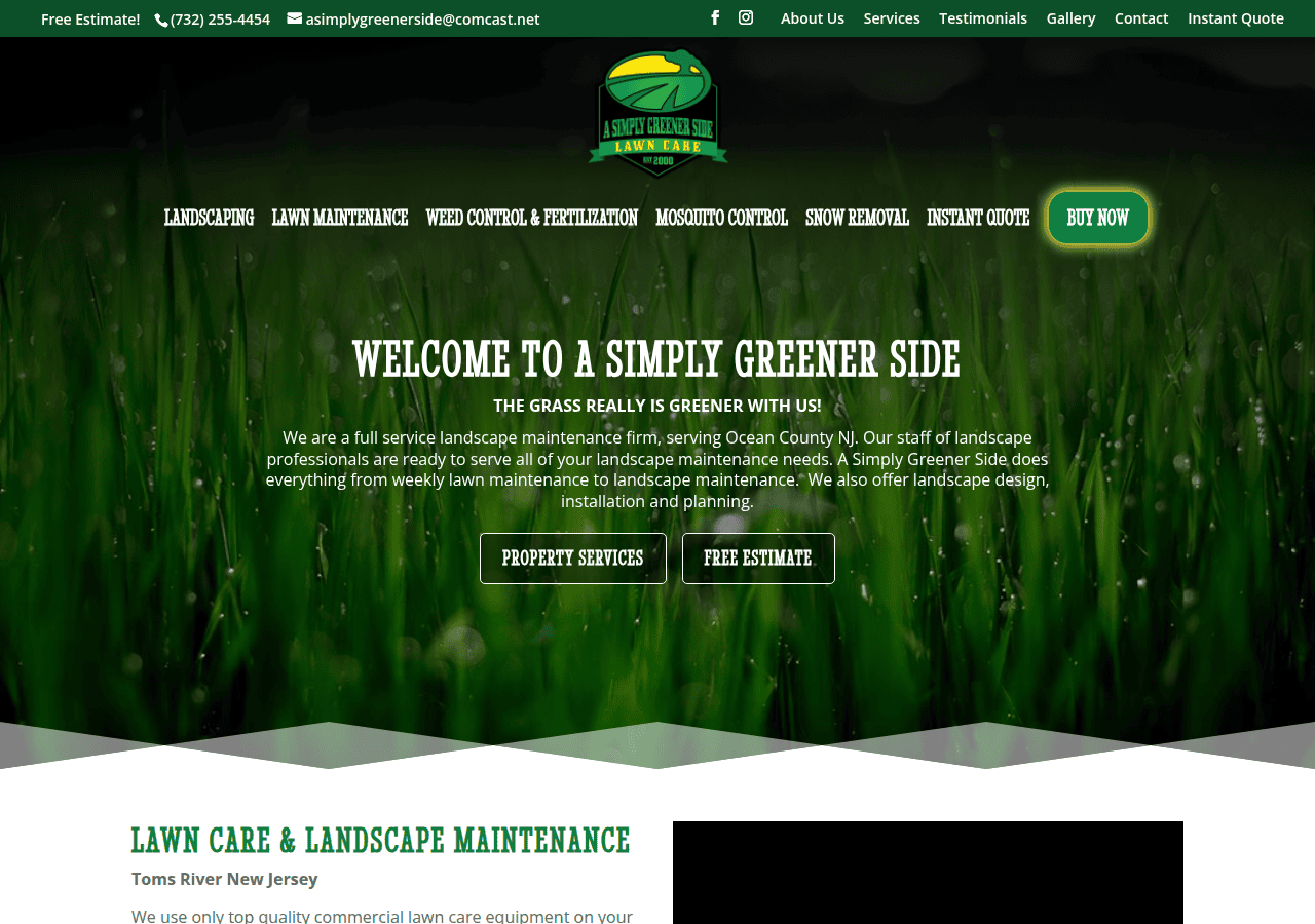 Screenshot of asimplygreenerside.com
