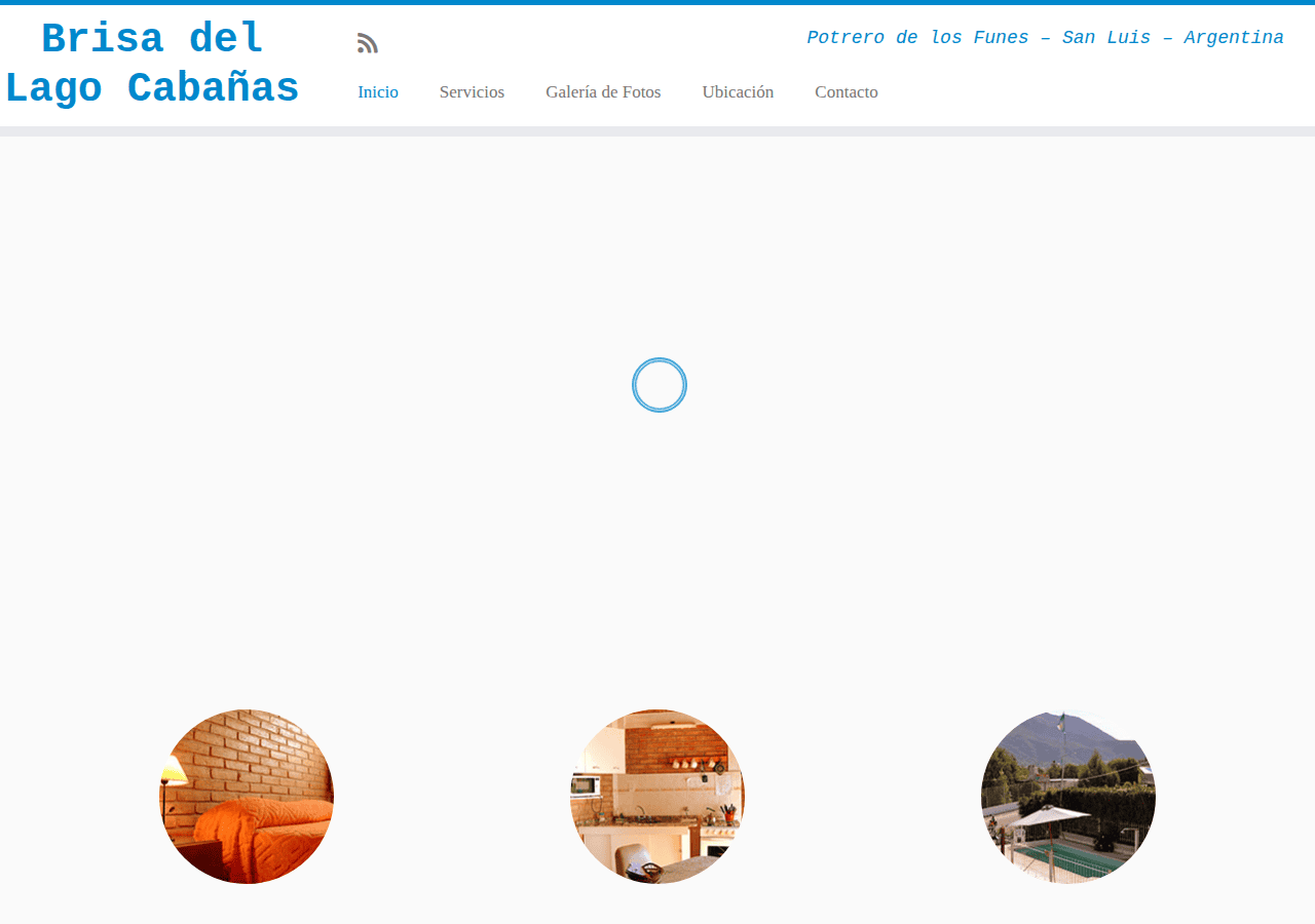 Screenshot of brisadellago.com.ar