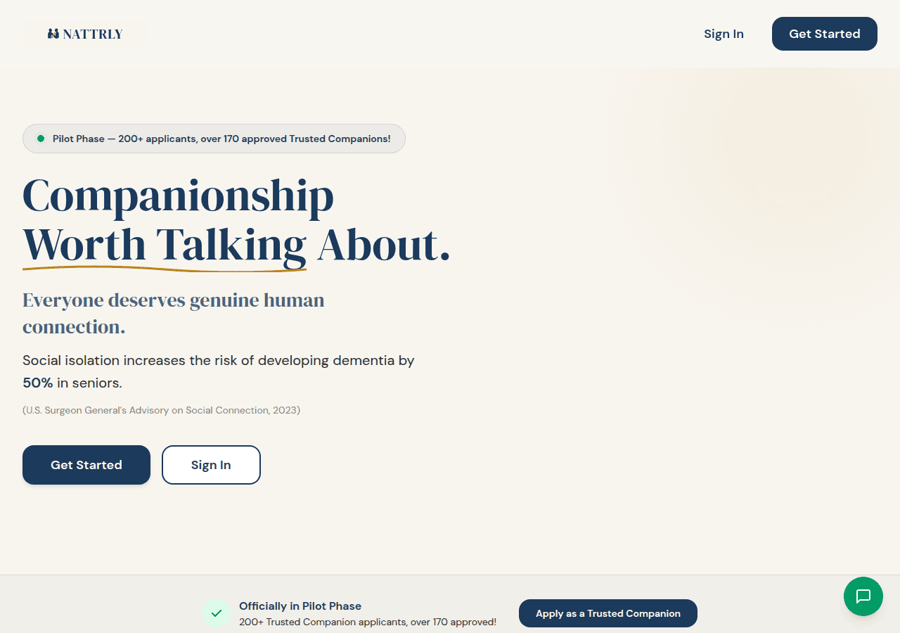 Screenshot of nattrly.com