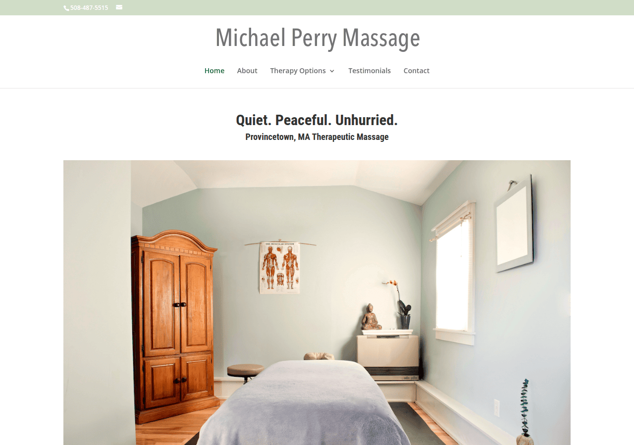 Screenshot of michaelperrymassage.com