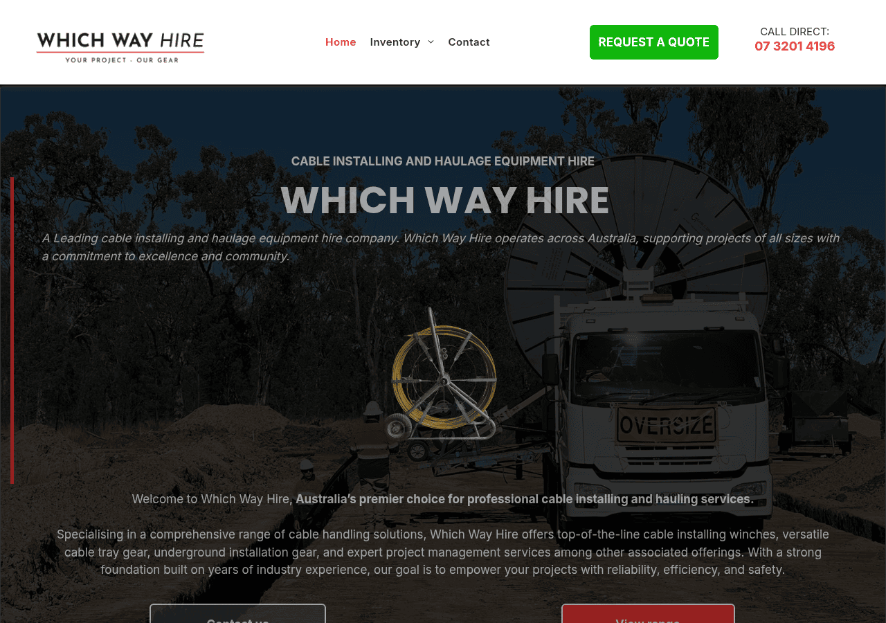 Screenshot of whichwayhire.com.au
