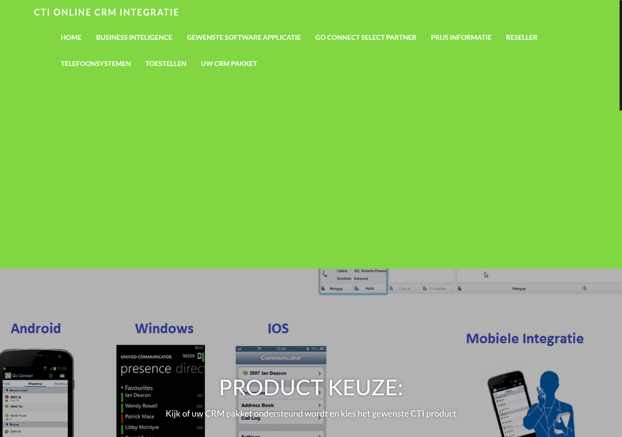 Screenshot of cti-online.nl