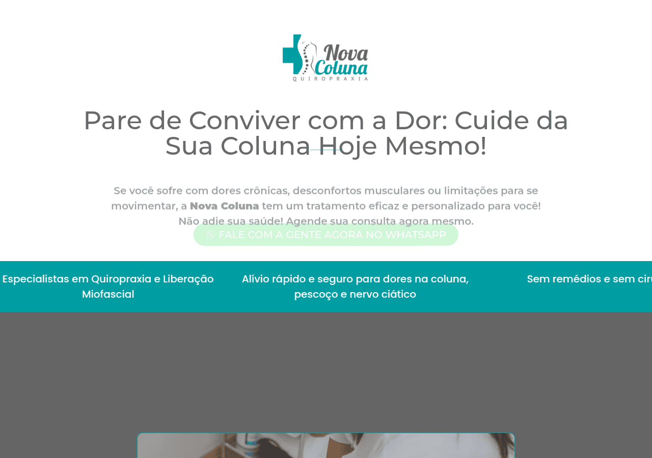 Screenshot of clinicanovacoluna.com