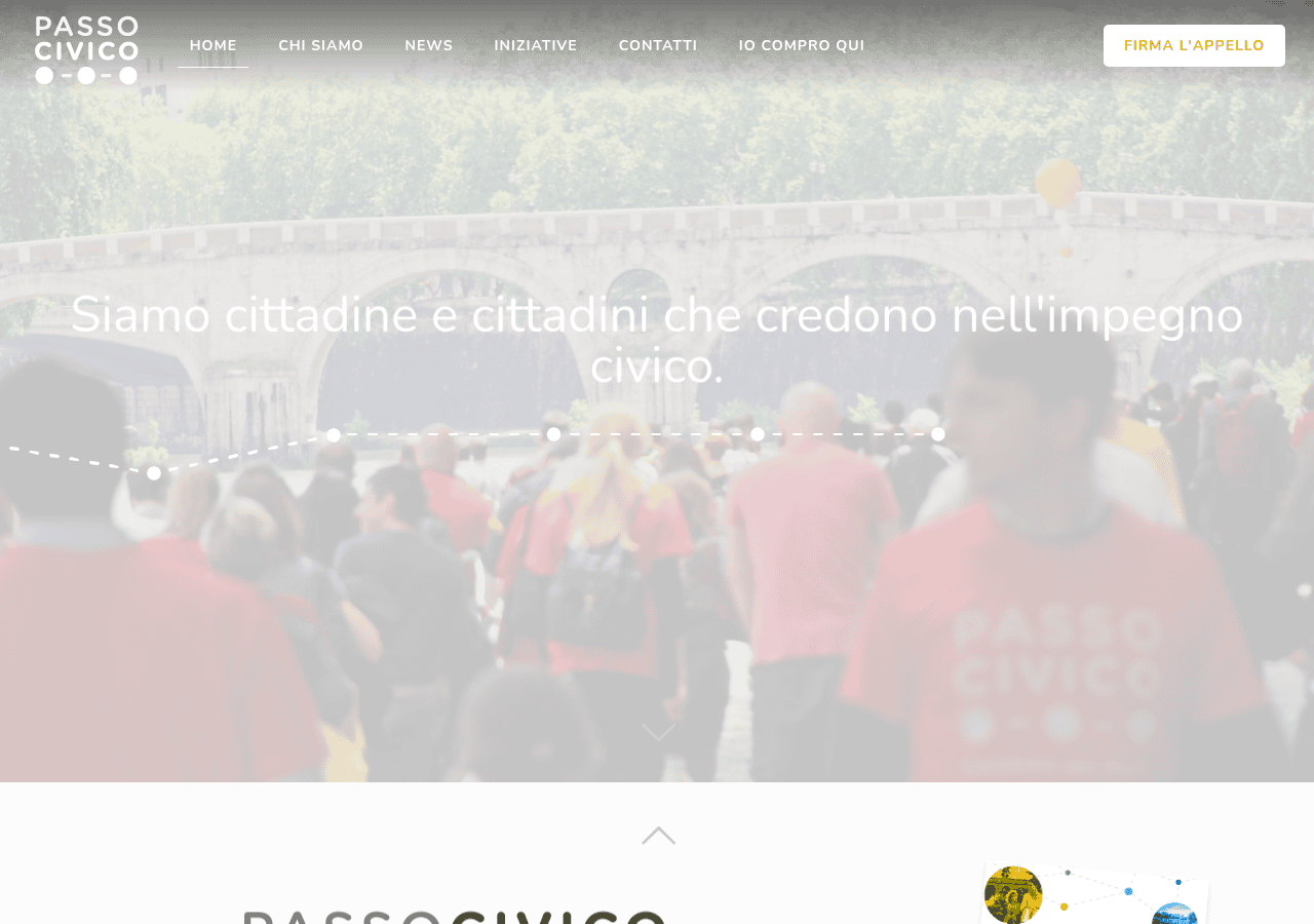 Screenshot of passocivico.org