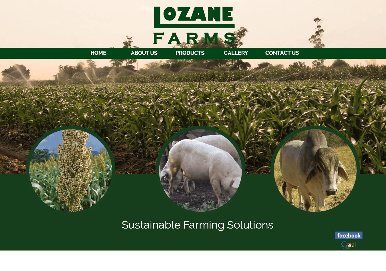 Screenshot of lozanefarms.com