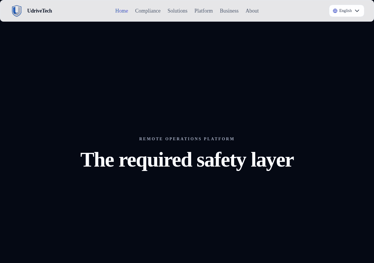 Screenshot of udrivetech.ai