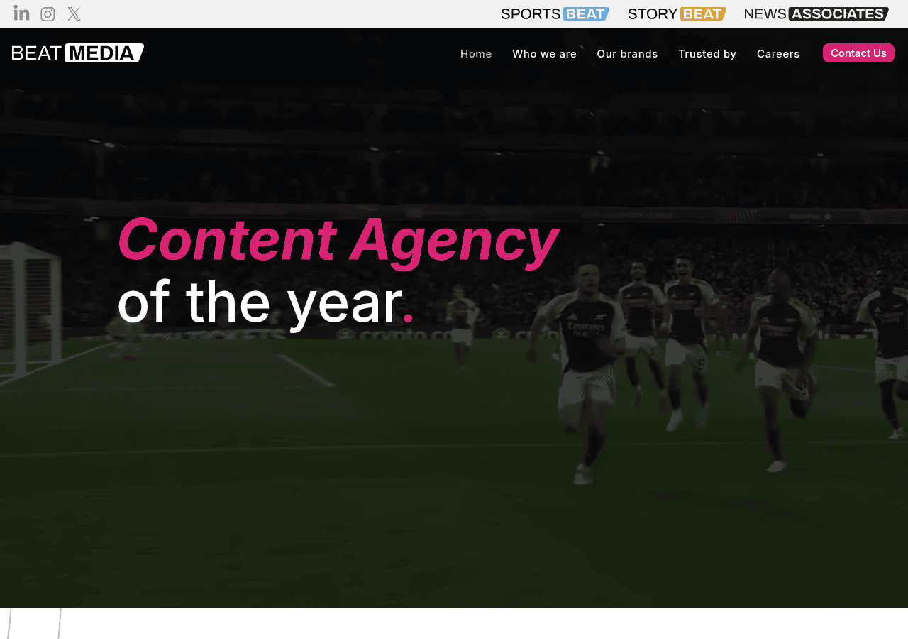 Screenshot of beatmediagroup.co.uk