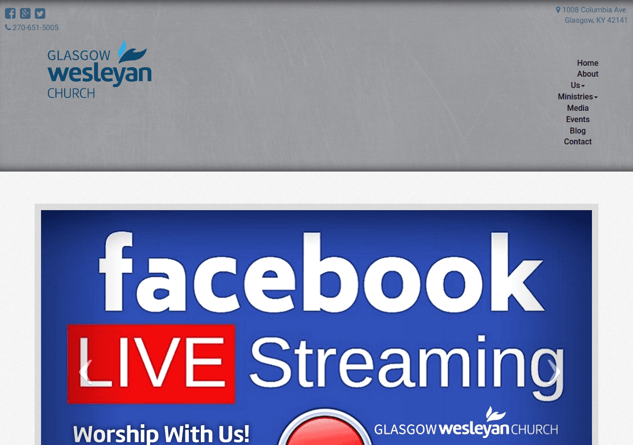 Screenshot of glasgowwesleyan.org