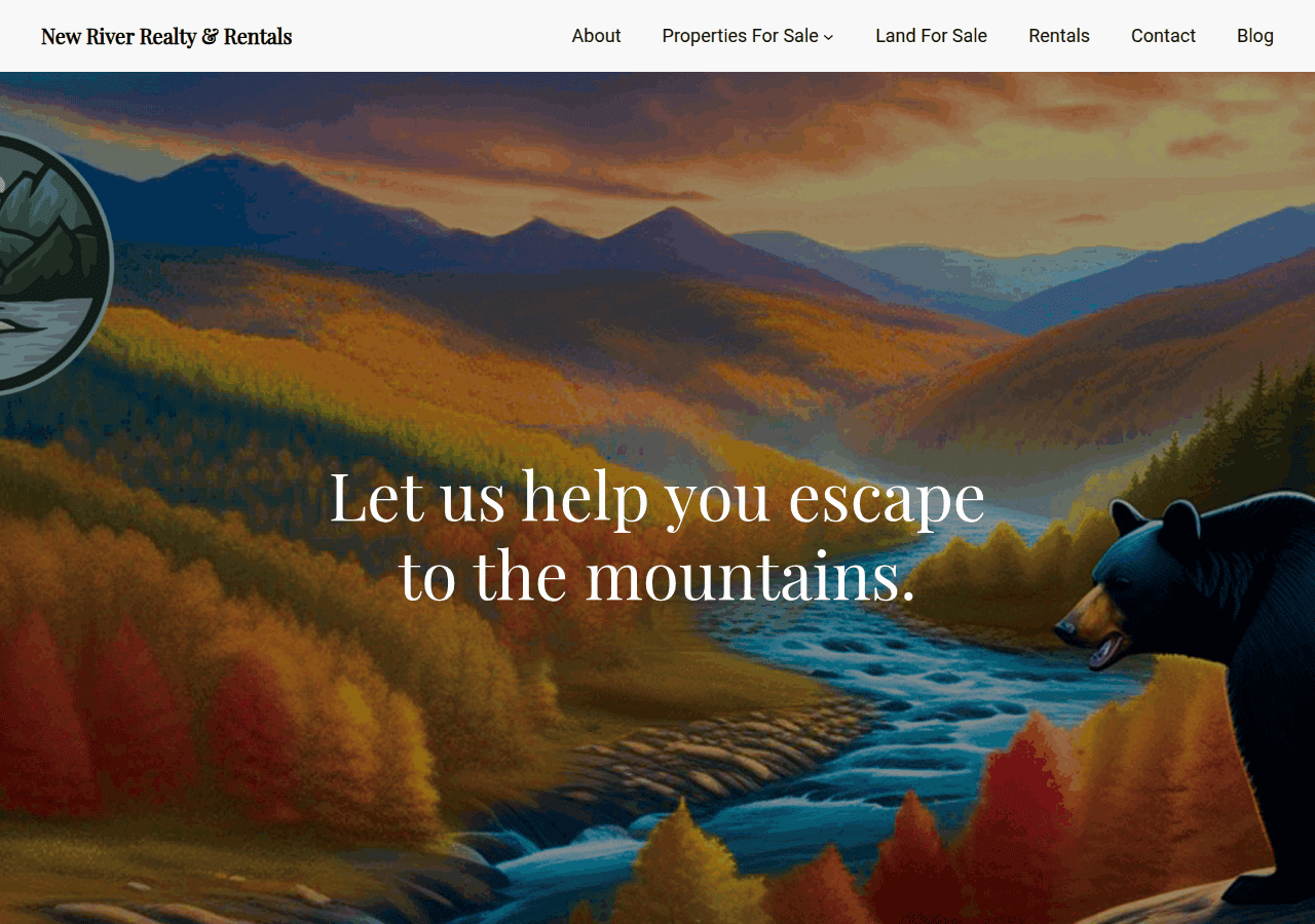 Screenshot of newriverrr.com
