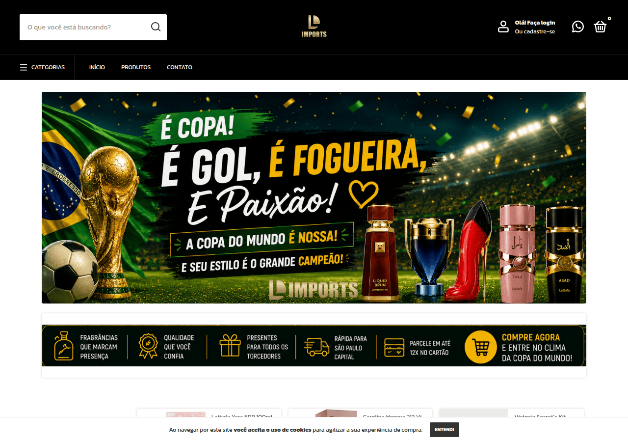 Screenshot of dlimport.com.br