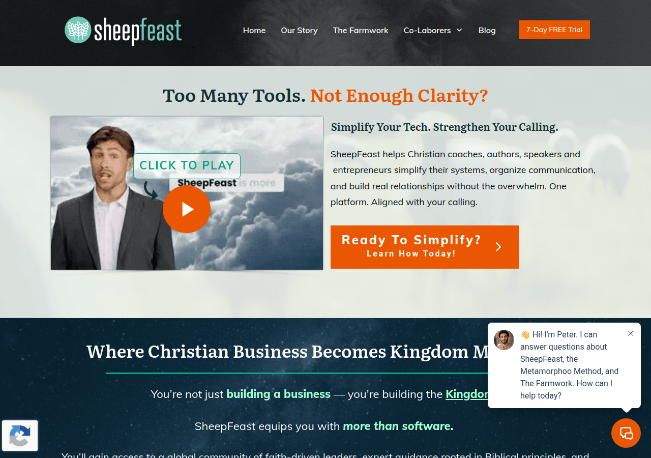 Screenshot of sheepfeast.com