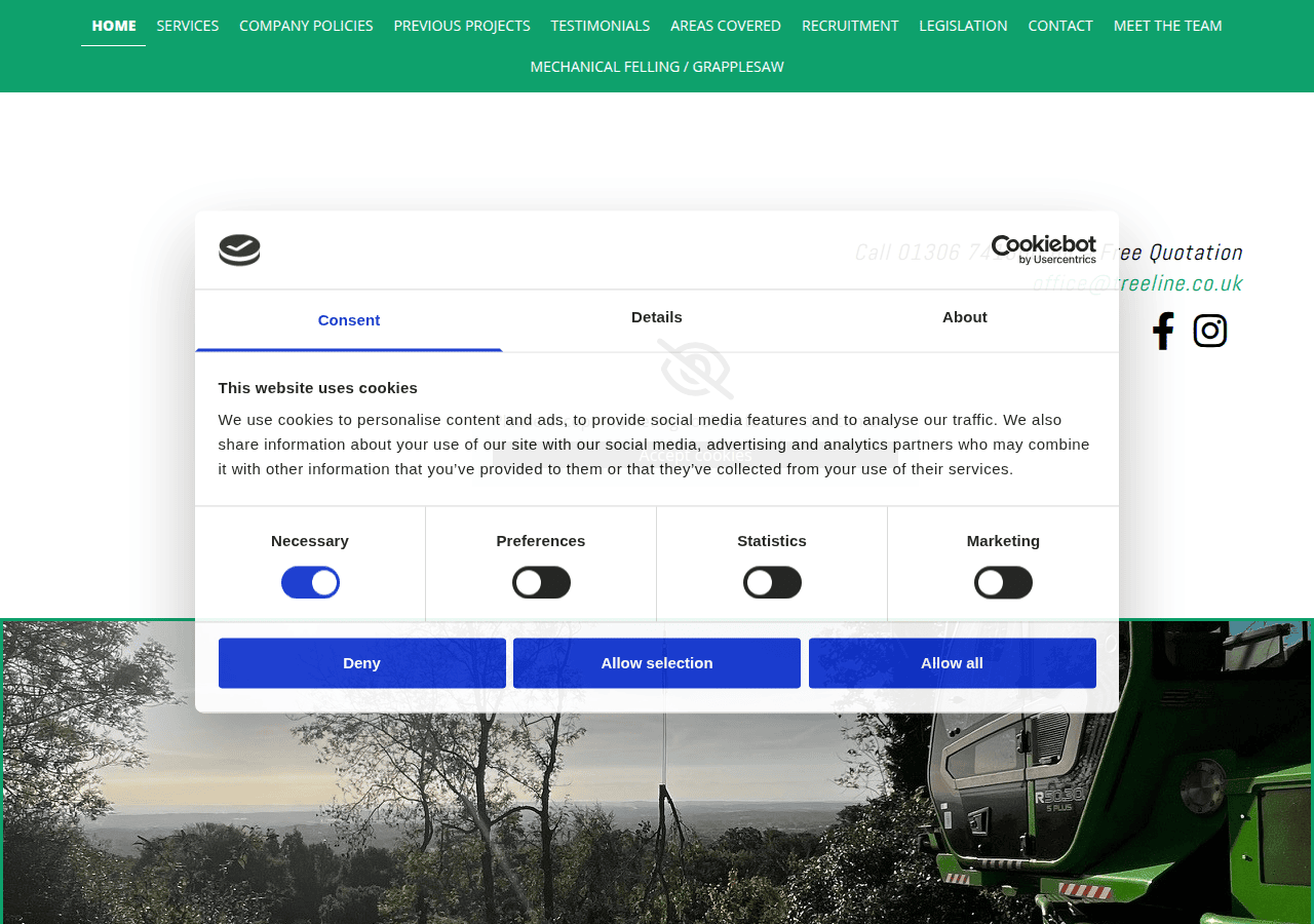 Screenshot of treeline.co.uk