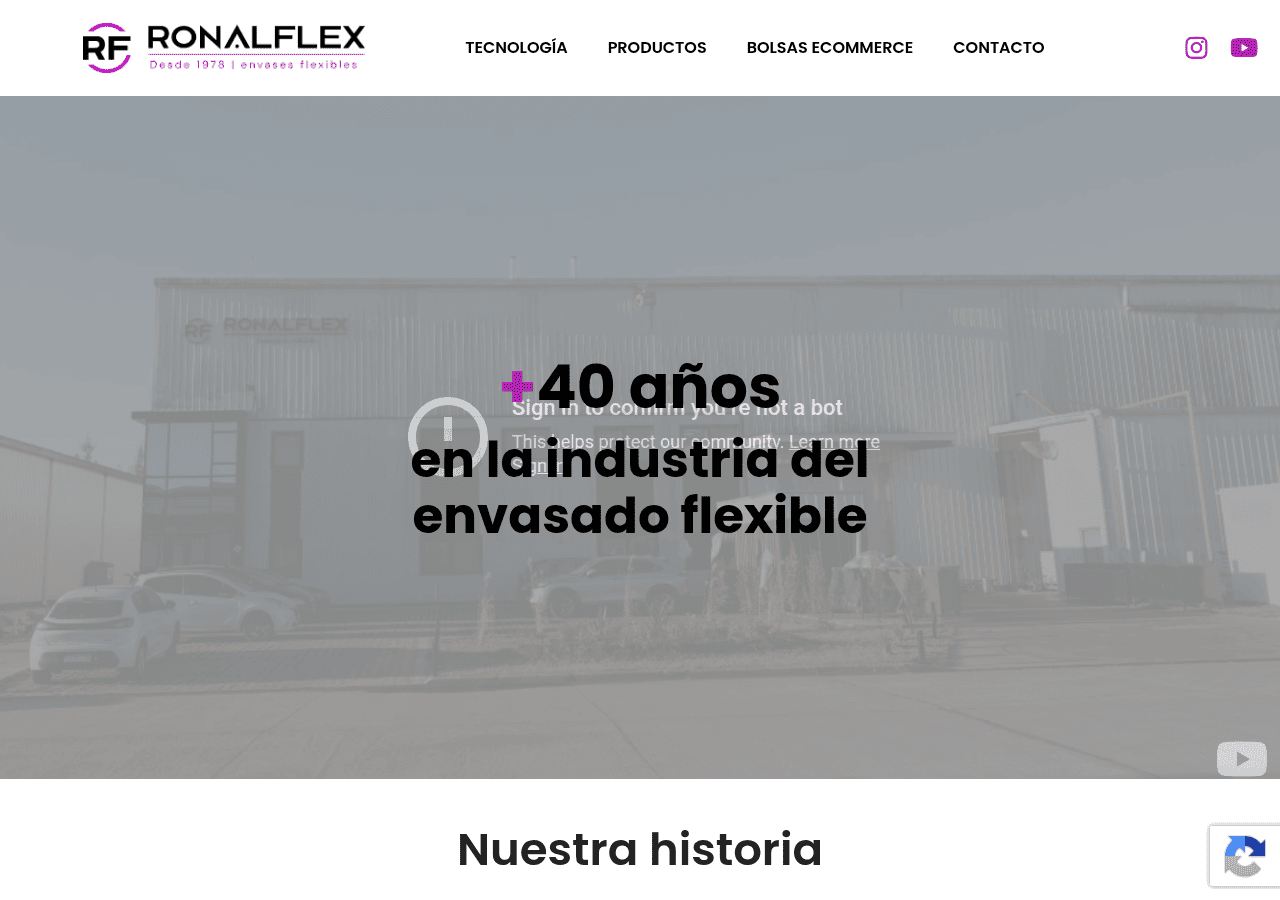 Screenshot of ronalflexsrl.com.ar