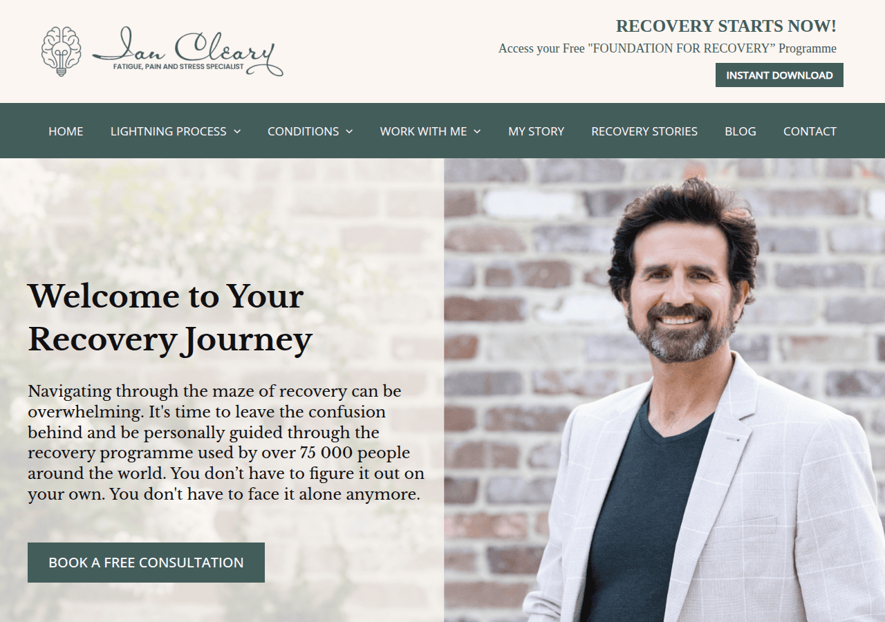 Screenshot of iancleary.com