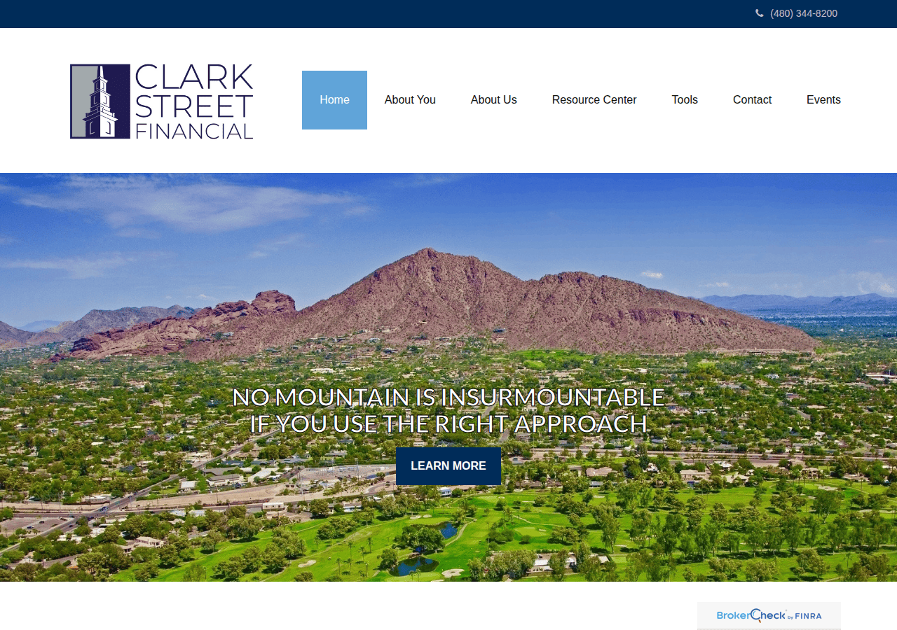 Screenshot of clarkstreetfinancial.com