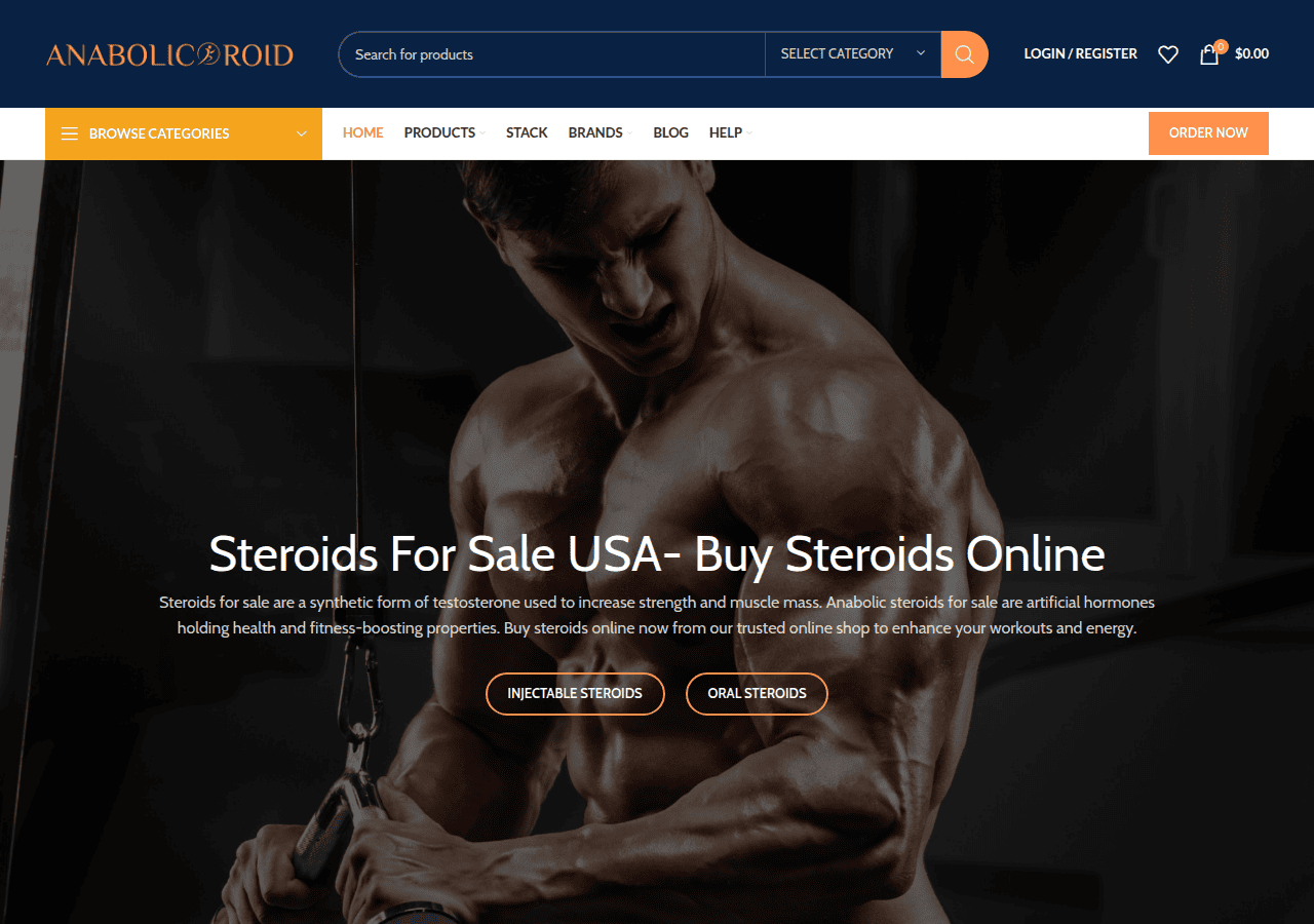 Screenshot of anabolicroid.com