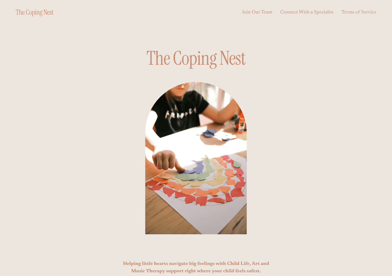 Screenshot of thecopingnest.com
