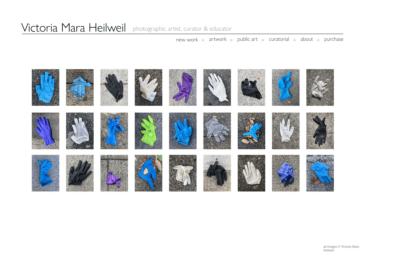 Screenshot of victoriaheilweil.com