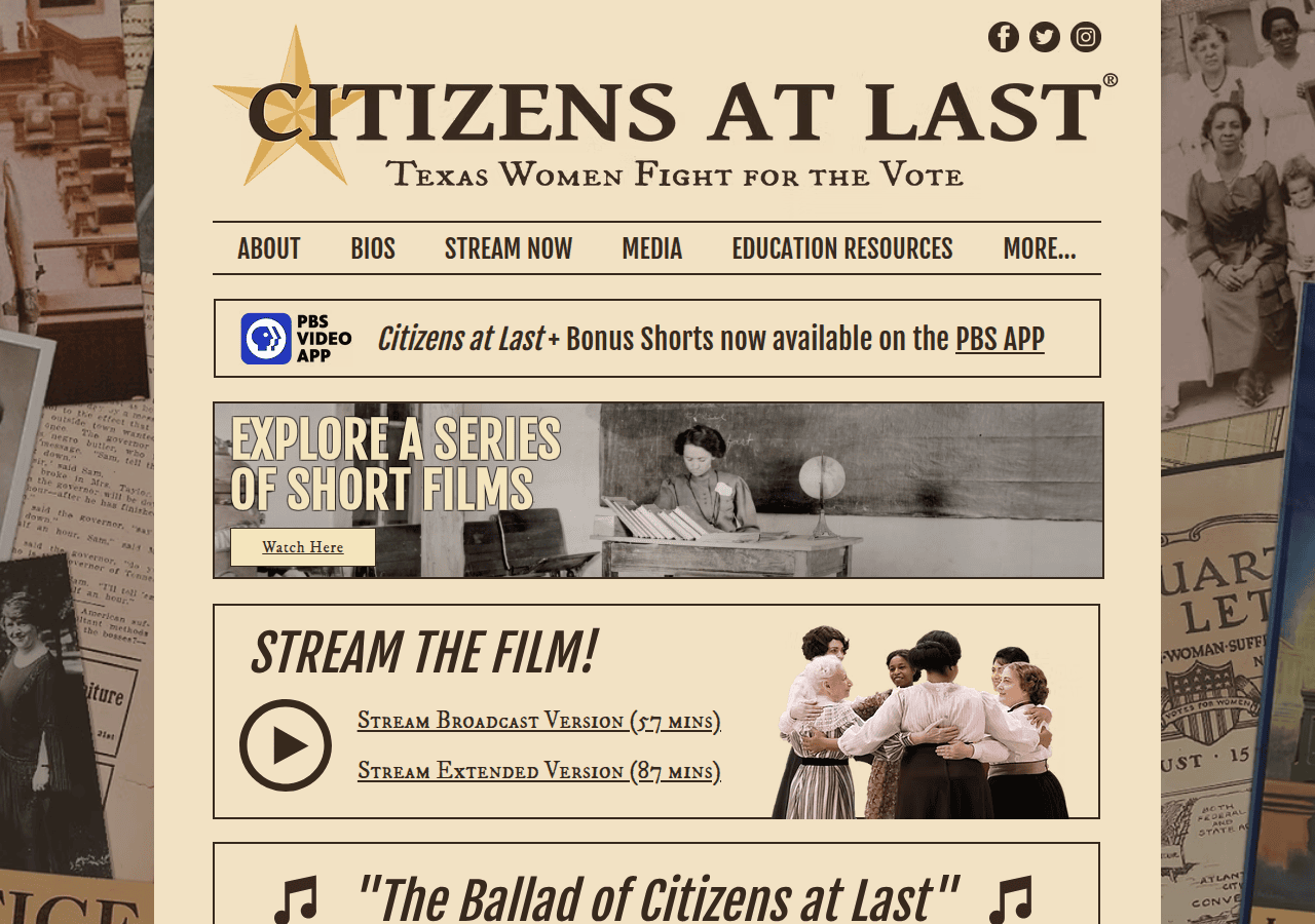 Screenshot of citizensatlastfilm.com