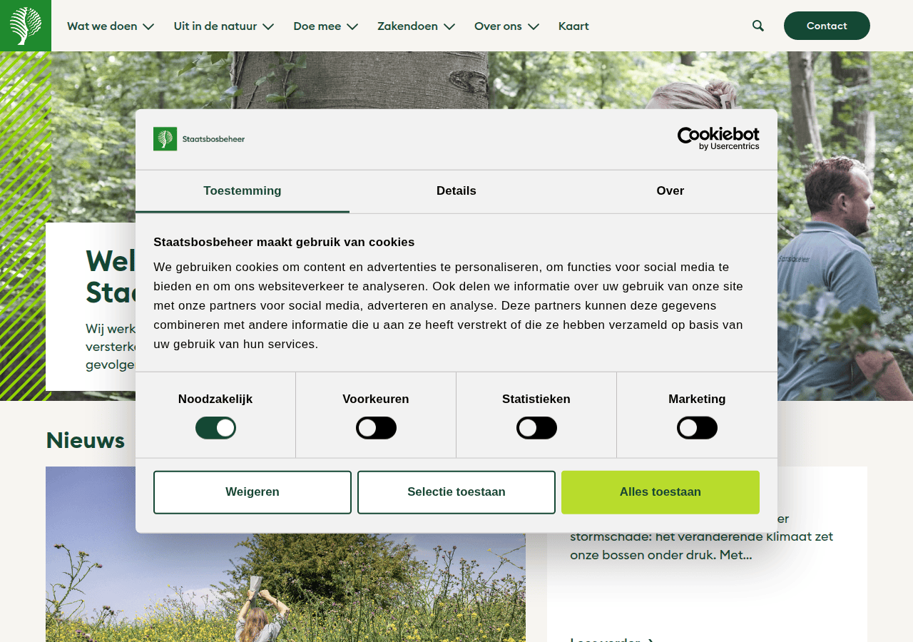 Screenshot of staatsbosbeheer.nl