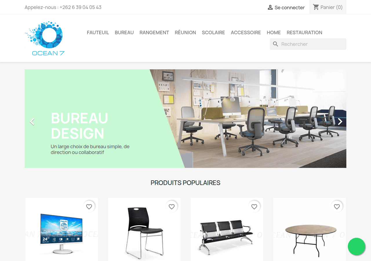Screenshot of ocean7import.fr