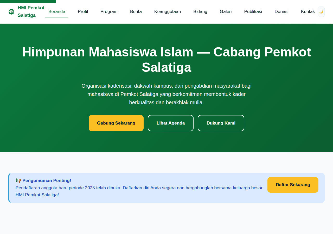 Screenshot of hmipemkotsalatiga.id